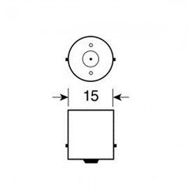 ΛΑΜΠΑ ΜΟΝΟΠΟΛΙΚΗ 36 LED ΠΟΡΤΟΚΑΛΙ 12V Με Κάλυκα americat.gr
