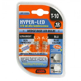 T10 W5W 12V 1W W2x4,6d HYPER-LED2 ΜΠΛΕ ΔΙΑΘΛΑΣΗΣ 1SMDx2chips (ΚΑΡΦΩΤΟ ΑΚΑΛΥΚΟ) 2ΤΕΜ. Χωρίς Κάλυκα americat.gr