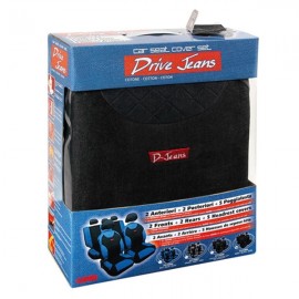 ΚΑΛΥΜΜΑΤΑ ΚΑΘΙΣΜΑΤΩΝ"DRIVE-JEANS" ΣΕΤ - ΜΑΥΡ Ολοκληρωμένα σετ Καλυμμάτων americat.gr