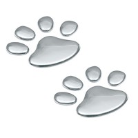  Chromed 3D emblem - Bear paw 3D Emblems americat.gr