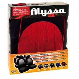 ΚΑΛΥΜΜΑΤΑ ΚΑΘΙΣΜΑΤΩΝ Alyssa ΚΟΚΚΙΝΟ Ολοκληρωμένα σετ Καλυμμάτων americat.gr