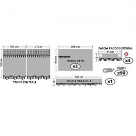 ΣΕΤ ΚΟΥΡΤΙΝΑΚΙΑ-ΣΚΙΑΣΤΡΑ ΦΟΡΤΗΓΟΥ ΓΚΡΙ Κουρτίνες americat.gr