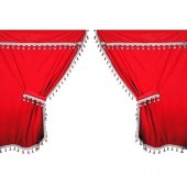 ΣΕΤ ΚΟΥΡΤΙΝΑΚΙΑ-ΣΚΙΑΣΤΡΑ ΦΟΡΤΗΓΟΥ PREMIE ΚΟΚΚΙΝΟ Κουρτίνες americat.gr