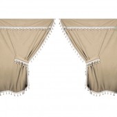 ΣΕΤ ΚΟΥΡΤΙΝΕΣ ΝΤΑΛΙΚΑΣ PREMIER ΜΠΕΖ 9ΤΕΜ. Κουρτίνες americat.gr