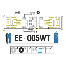 ΠΛΑΙΣΙΟ ΙΤΑΛΙΚΩΝ ΠΙΝΑΚΙΔΩΝ MAYPO ΝΕΕΣ ABS 52x13,7cm Πινακίδες και Σήμανση americat.gr