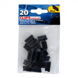 Set 20 central clips - Black Licence plate holder americat.gr