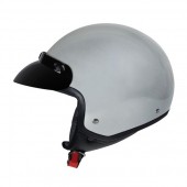 Hiro, jet helmet - Silver - XS Jet Helmets americat.gr