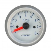 ΣΤΡΟΦΟΜΕΤΡΟ ΛΕΥΚΟ 0-8.000rpm Στροφόμετρα americat.gr