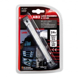 ΦΩΣ ΦΟΡΤΗΓΟΥ 12LED ΛΕΥΚΟ 24V 155mm Διακοσμητικά Φώτα americat.gr