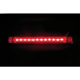 ΦΩΣ ΦΟΡΤΗΓΟΥ 12LED ΚΟΚΚΙΝΟ 24V 155mm Διακοσμητικά Φώτα americat.gr