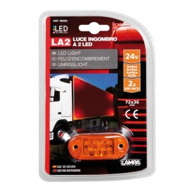 2 Led light, 24V - Amber Truck LED Bulbs americat.gr