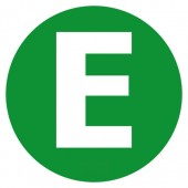 ΑΥΤΟΚΟΛΛΗΤΟ ΓΡΑΜΜΑ ΤΑΞΙΝΟΜΗΣΗΣ E 220mm Πινακίδες και Σήμανση americat.gr