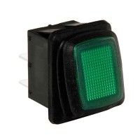 Rocker switch with led - Green
