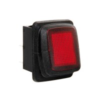 Rocker switch with led - Red