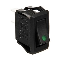 Rocker switch with led - Green Switches americat.gr