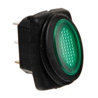 Micro rocker switch with led - Green Switches americat.gr