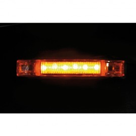 ΦΩΣ ΦΟΡΤΗΓΟΥ 6LED ΠΟΡΤΟΚΑΛΙ 24V 100mm Διακοσμητικά Φώτα americat.gr