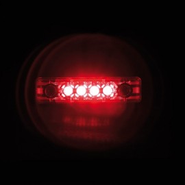 Side light, 4 leds, 24V - Red