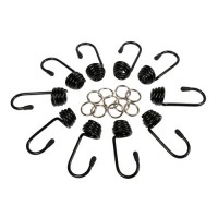 Set 10 metal hooks + clamps - Ø 10 mm Luggage Fixing americat.gr