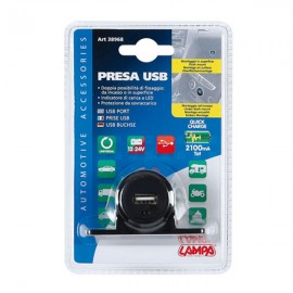 ΠΡΙΖΑ USB ΜΕ ΒΑΣΗ KAI ΕΝΔΕΙΞΗ LED 2100mA 12/24V Διάφορες Πρίζες και Φις americat.gr