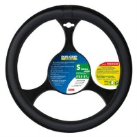 Duo-Grip, TPE comfort grip steering wheel cover - Black