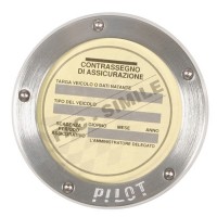 Adhesive tax-disk holder - Aluminium Driving licence holder americat.gr