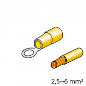 ΦΙΣΑΚΙΑ (ΚΙΤΡΙΝΟ - 5mm) - 10 ΤΕΜ. Ακροδέκτες Καλωδίων americat.gr