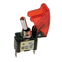 Aluminium toggle switch - Red Switches americat.gr