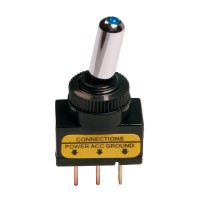Toggle switch with led - Blue Switches americat.gr