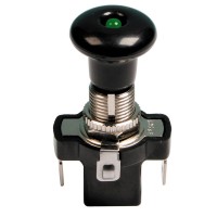 Push-pull switch with green led Switches americat.gr
