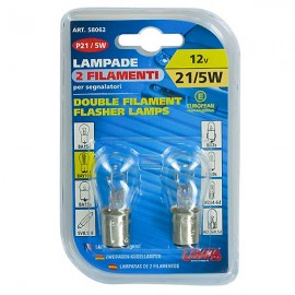 ΛΑΜΠΑ ΔΙΠΟΛΙΚΗ 12V/21/5W (P21/5W) Με Κάλυκα americat.gr