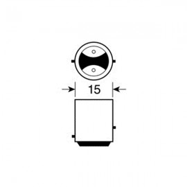 ΛΑΜΠΕΣ ΔΙΠΟΛΙΚΕΣ 12V P21/5W 10 ΤΕΜ. Με Κάλυκα americat.gr