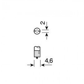 ΛΑΜΠΑ ΨΕΙΡΑ ΑΚΑΛΥΚΗ 12V/1.2W Τ5 Χωρίς Κάλυκα americat.gr