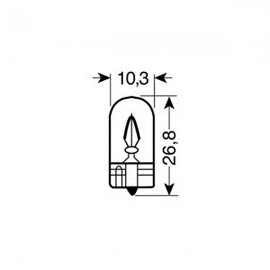 ΛΑΜΠΕΣ ΑΚΑΛΥΚΕΣ 12V WY5W 5W Χωρίς Κάλυκα americat.gr