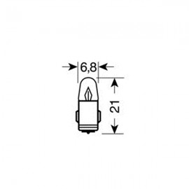 12V Dashboard lamp - (J) - 2W - BA7s -