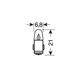 12V Dashboard lamp - (J) - 2W - BA7s - Coloured Filament americat.gr