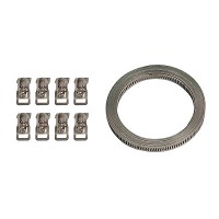 Coil-set hose-band with 8 clips - 300 cm