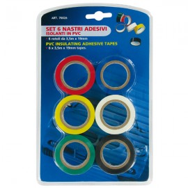  6 pcs set pvc standard insulating tapes
