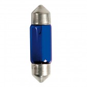 ΛΑΜΠΑΚΙΑ ΠΛΑΦΟΝΙΕΡΑΣ C10W 12V 10W SV8,5-8 (11x35mm) BLUE DYED-GLASS BLISTER - 2 ΤΕΜ. Πλαφονιέρας americat.gr