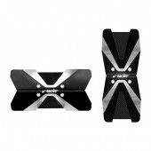 ΠΕΤΑΛ X TYPE ΑΛΟΥΜΙΝΙΟΥ ΜΑΥΡΟ/ΑΣΗΜΙ 2ΤΕΜ. Πετάλια americat.gr