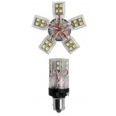 ΛΑΜΠΑΚΙ BAY15d ME 30LED ΚΟΚΚΙΝΟ SIMONI RACING Με Κάλυκα americat.gr