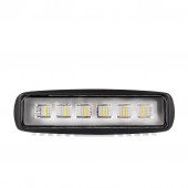 ΦΩΣ ΟΠΙΣΘΕΝ ΚΑΙ ΕΡΓΑΣΙΑΣ FLOOD 10-32V 6W 600lm 6x1W HP LED 160x45x55mm M-TECH - 1TEM. Διεθνή Φώτα Ημέρας (DRL) americat.gr