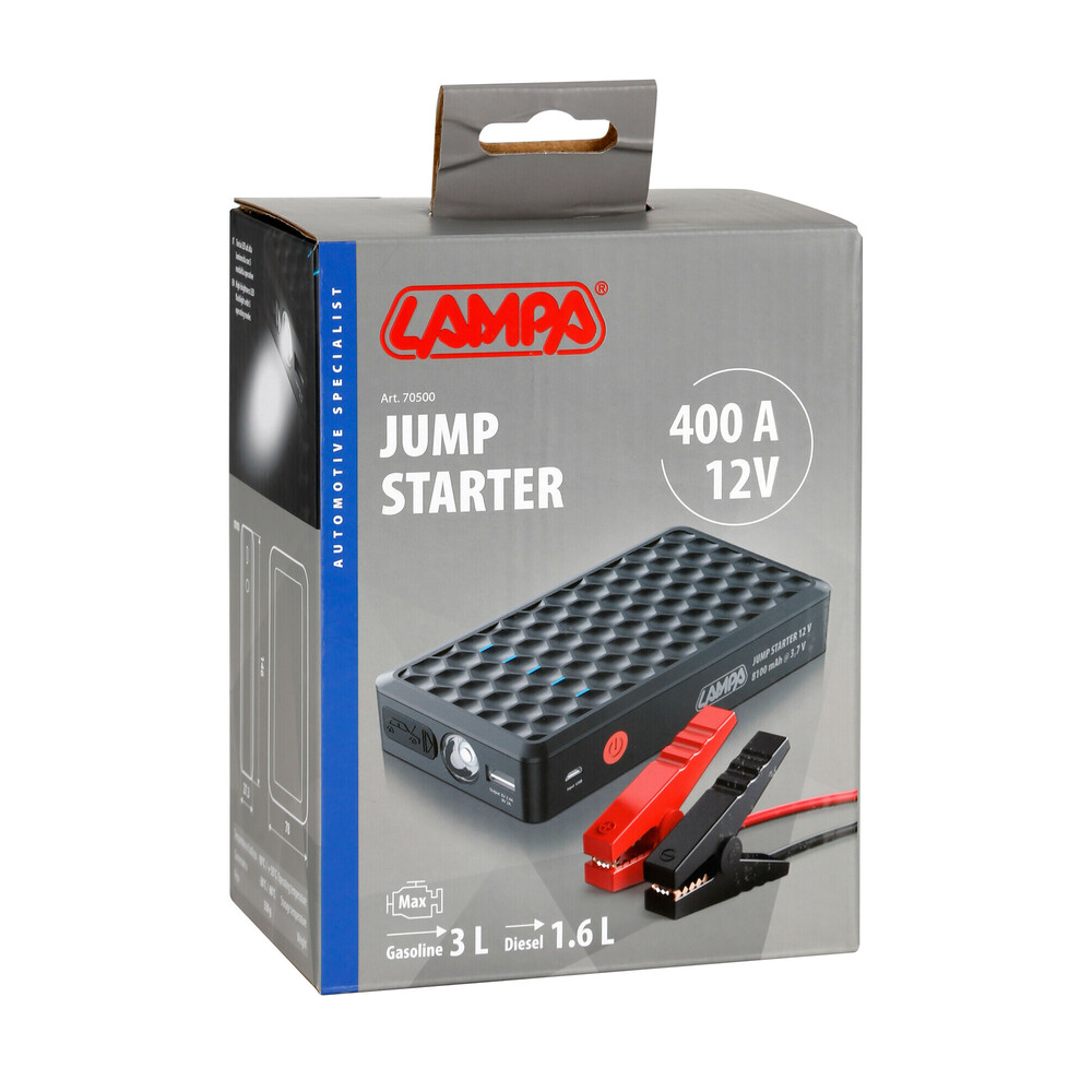 LAMPA – Εκκινητής Μπαταρίας Και Powerbank 12V Compact 8100MAH, Για Άμεση Εκκίνηση Κινητήρων Και Φόρτιση Συσκευών – 1 Τεμ. (L7050.0) - Thumbnail 3