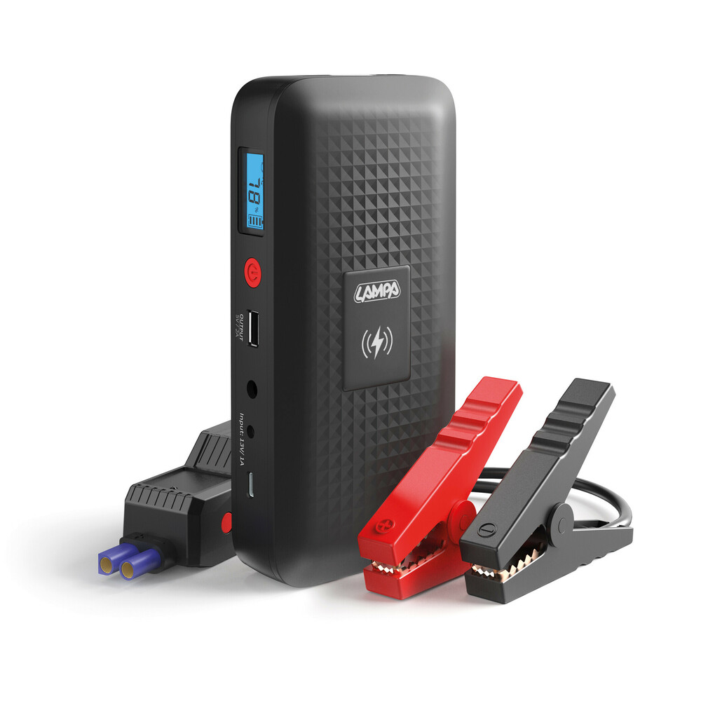 Lampa – Εκκινητής Μπαταρίας και Powerbank 12V 12000mAh με Ασύρματη Φόρτιση, για άμεση εκκίνηση ισχυρών κινητήρων – 1 Τεμ. (L7050.1)