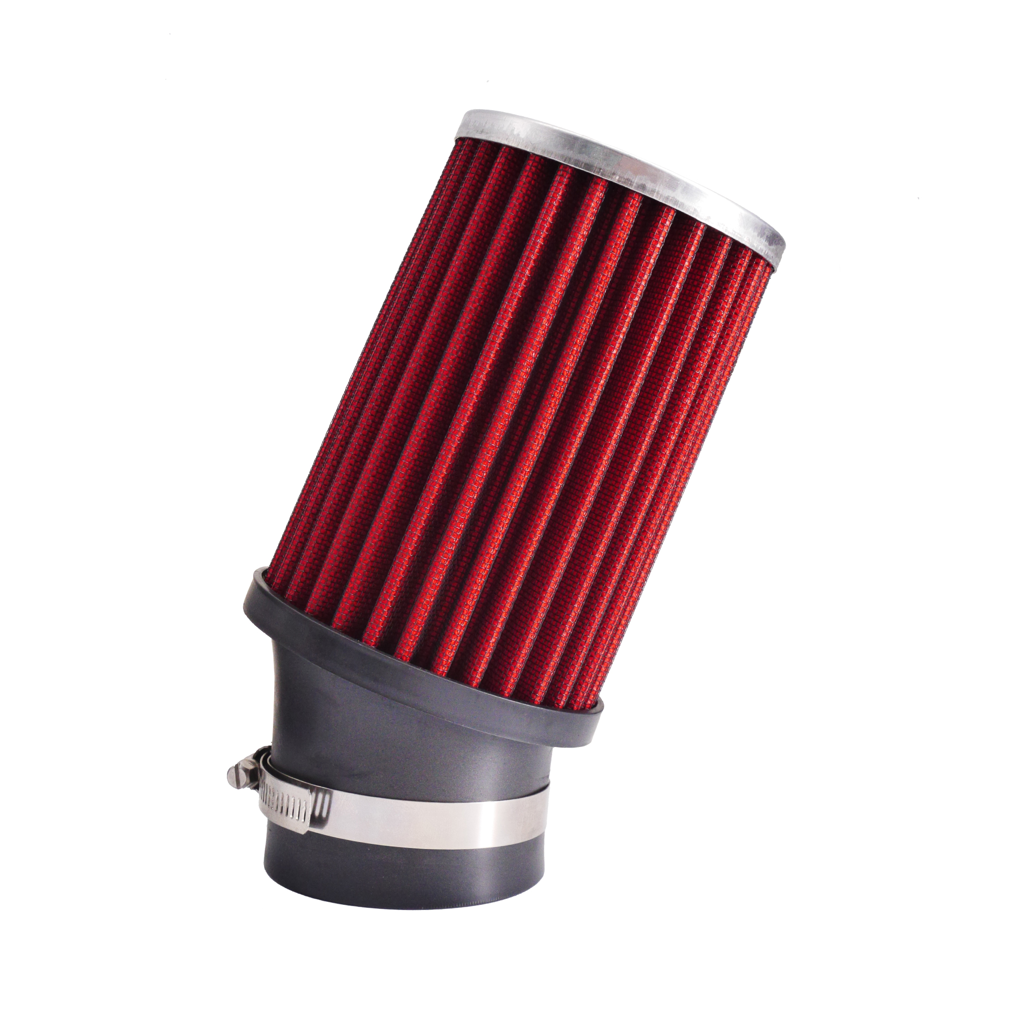 Simoni Racing - Φιλτροχοάνη Αέρα Διπλού Κώνου Φ67mm από Κόκκινο Βαμβάκι με Κλίση 45° και Ύψος 210mm - 1 Τεμ. (SRFSR/UP)