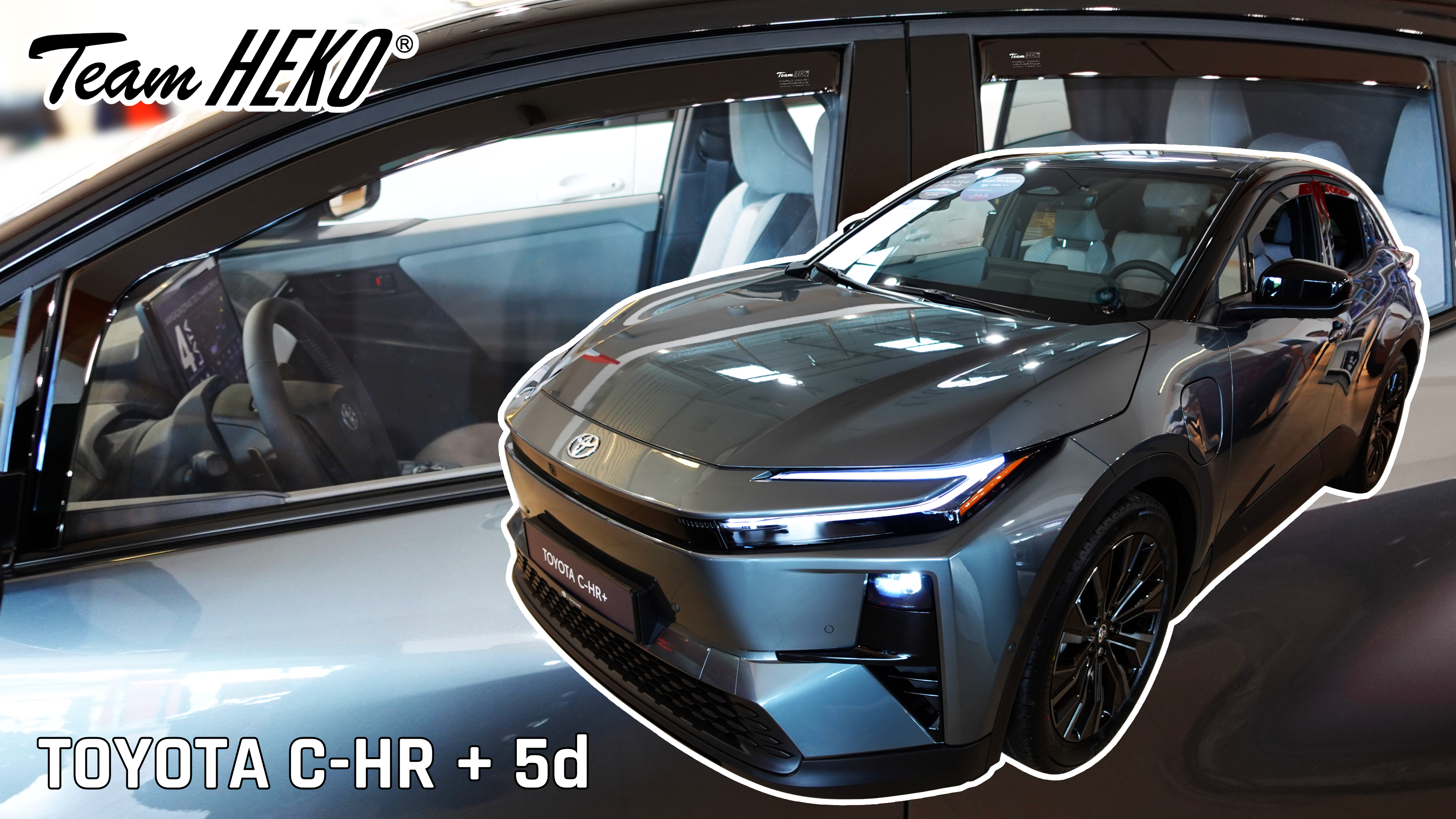 Heko – Ανεμοθραύστες Παραθύρων για Toyota C-HR 5d 2025+, μπροστινοί, εξασφαλίζουν φυσικό εξαερισμό καμπίνας χωρίς ρεύματα αέρα και βροχή – 2 Τεμ. (ΑΝΕΜ.29695)