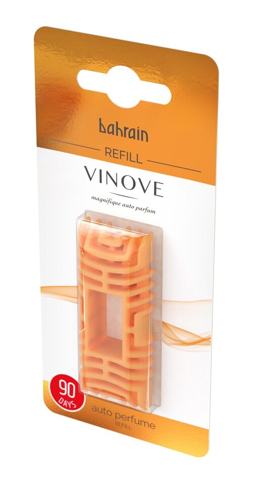 Amio – Ανταλλακτικό Αρωματικό Αυτοκινήτου Vinove Bahrain Family Collection, προσφέρει αναζωογονητικό άρωμα εσπεριδοειδών με διάρκεια έως 90 ημέρες – 1 Τεμ. (V11039/V07-06/AM)