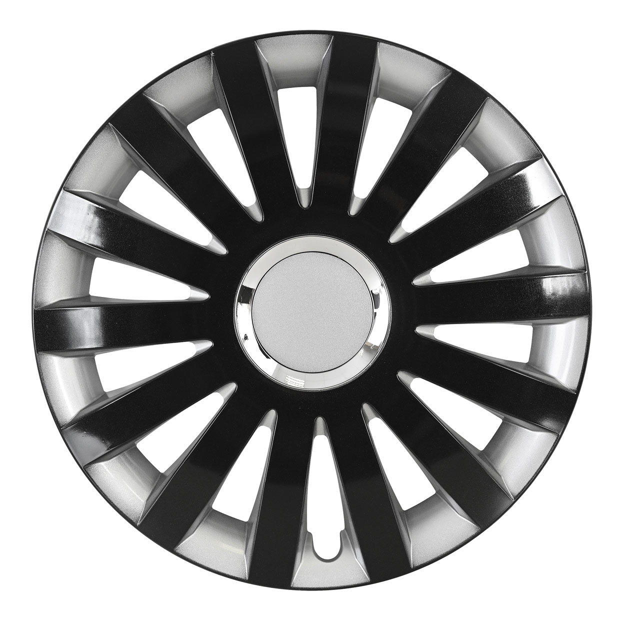 Amio – Τάσι Τροχού Sail Black & Silver 15" Universal, προσφέρει ναυτικό σπορ σχεδιασμό και προστασία ζάντας – 1 Τεμ. (L58328/AM)