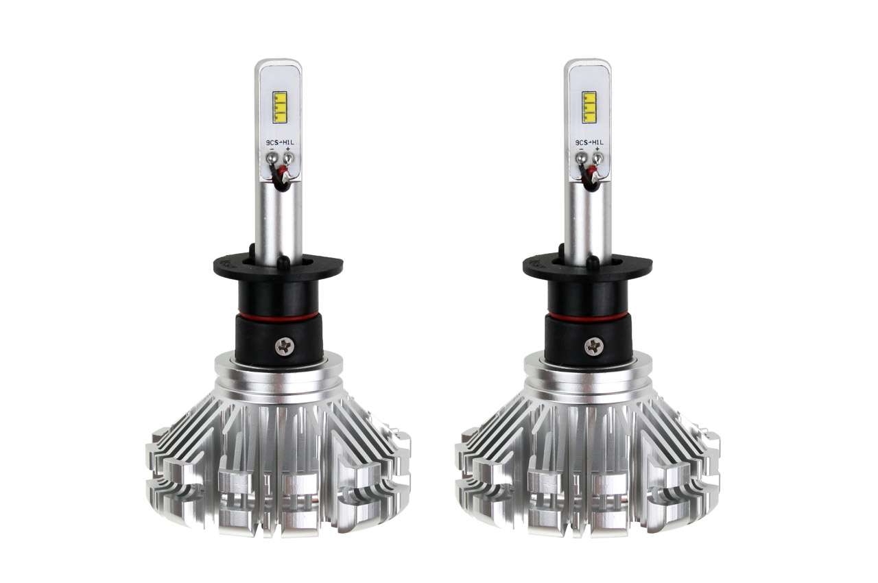 Amio - Λαμπτήρες SX SERIES τύπου H1 τάση λειτουργίας 6/12V απόδοσης 40W 6000K 3200lm με ενσωματωμένη ψύκτρα για Επιβατικά Αυτοκίνητα και Μοτοσυκλέτες - 2 τεμ. (01061/AM)
