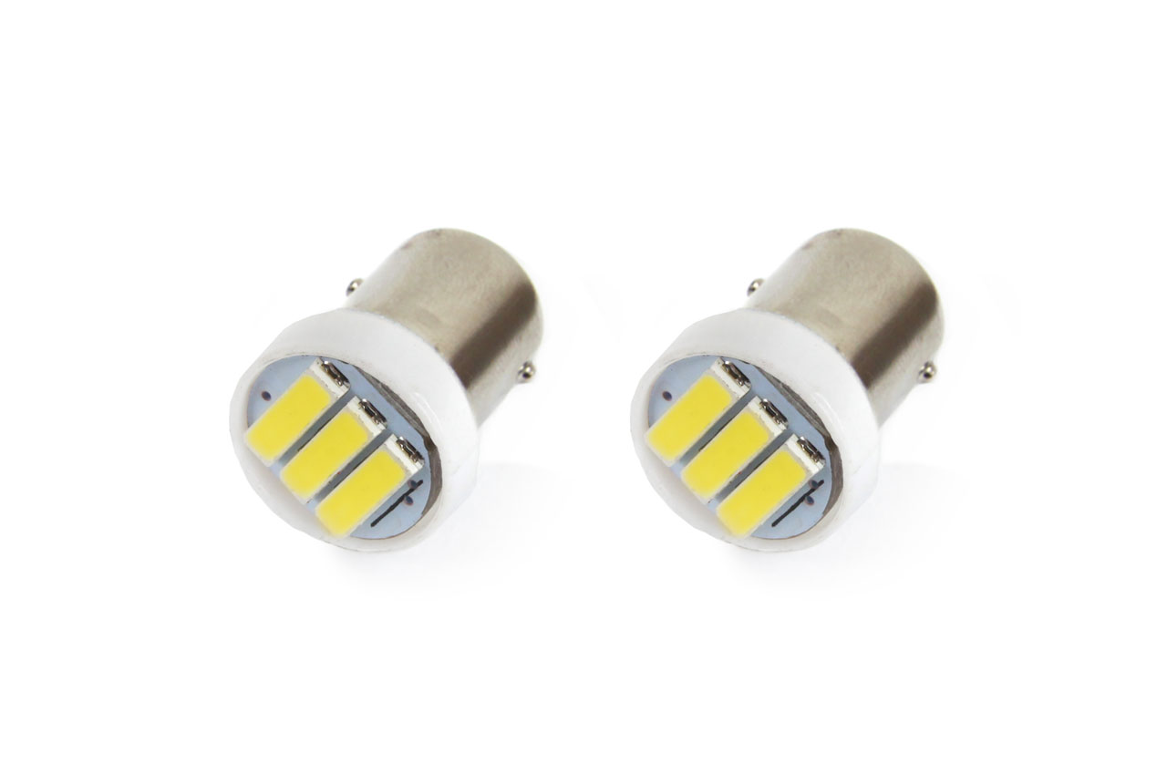 Amio - Λαμπάκια LED τύπου T4W βάση BA9S τάση λειτουργίας 12V απόδοσης 0.4W χρώμα 5600K για Επιβατικά Αυτοκίνητα - 2 τεμ. (01097/AM)
